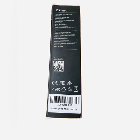 7 Ports USB Splitter Portable USB Hub for Laptop, iMac, Surface Pro, XPS, Camera - Picture 8 of 8